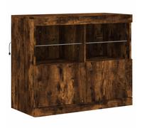 Sideboard with LED Lights Cupboard Highboard Storage Buffet Cabinet vidaXL