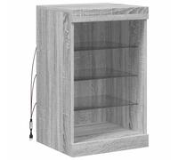 vidaXL Sideboard with LED Lights Grey Sonoma 41x37x67 cm