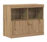 Sideboard with LED Lights Cupboard Highboard Storage Buffet Cabinet vidaXL