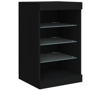 Vidaxl Sideboard With Led Lights Black 41X37X67 Cm