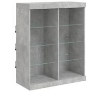 Sideboard with LED Lights Cupboard Highboard Storage Buffet Cabinet vidaXL