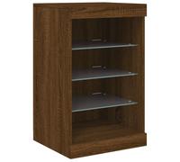 vidaXL Sideboard with LED Lights Brown Oak 41x37x67 cm