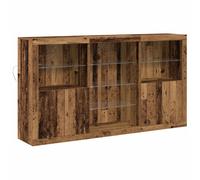 Sideboard with LED Lights Home Cupboard Side Cabinet Storage Highboard vidaXL