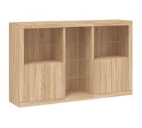 Sideboard with LED Lights Home Cupboard Side Cabinet Storage Highboard vidaXL