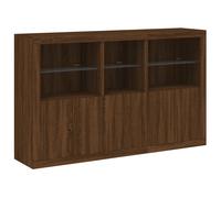 Sideboard with LED Lights Home Cupboard Side Cabinet Storage Highboard vidaXL