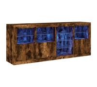 Sideboard with LED Lights Home Cupboard Side Cabinet Storage Highboard vidaXL