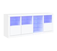 (sonoma oak) vidaXL Sideboard with LED Lights Home Cupboard Side Cabinet Storage Highboard