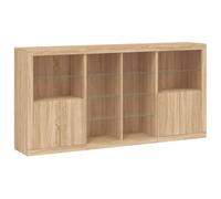 Sideboard with LED Lights Home Cupboard Side Cabinet Storage Highboard vidaXL
