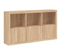 Sideboard with LED Lights Home Cupboard Side Cabinet Storage Highboard vidaXL