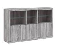 Sideboard with LED Lights Home Cupboard Side Cabinet Storage Highboard vidaXL
