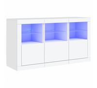 Sideboard with LED Lights Home Cupboard Side Cabinet Storage Highboard vidaXL