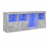 Sideboard with LED Lights Home Cupboard Side Cabinet Storage Highboard vidaXL