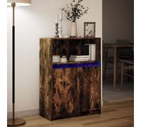 Sideboard with LED Lights Home Display Cupboard Cabinet with RGB LED lights