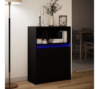 Sideboard with LED Lights Home Display Cupboard Cabinet with RGB LED lights
