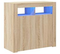 Sideboard with LED Lights Storage Cupboard Cabinet Buffet Highboard vidaXL