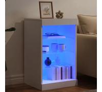 Sideboard with LED Storage Cupboard High Board Cabinet Engineered Wood VidaXL