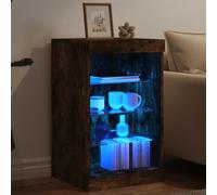 Sideboard with LED Storage Cupboard High Board Cabinet Engineered Wood VidaXL