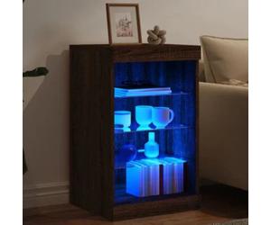 Sideboard with LED Storage Cupboard High Board Cabinet Engineered Wood VidaXL