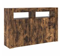 Sideboard with LED Strip Lights Engineered Wood Modern Storage Unit vidaXL