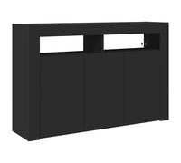 Sideboard with LED Strip Lights Engineered Wood Modern Storage Unit vidaXL