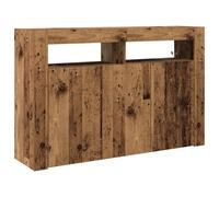Sideboard with LED Strip Lights Engineered Wood Modern Storage Unit vidaXL
