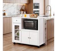 Sideboard With Microwave Shelf Kitchen Island Sideboard Rolling Trolley Cabinet