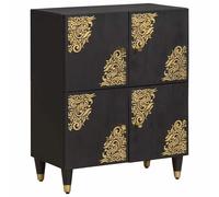 Sideboard With Shelf 60 X 33 X 75 Cm Solid Mango Wood