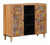 Sideboard with Shelf with Storage with Door Solid Mango Wood Modern vidaXL