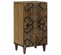 Sideboard with Storage White 40 x 33.5 x 75 cm Solid Mango Wood