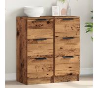 Sideboards 2 Pcs 30X30X70 Cm Engineered Wood