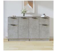 Sideboards 2 pcs Concrete Grey 60x30x70 cm Engineered Wood
