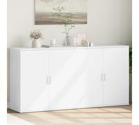 Sideboards 2 pcs Home Storage Display Cupboard Cabinet Buffet with Doors