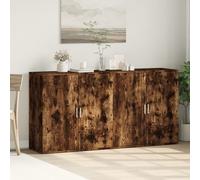 Sideboards 2 pcs Home Storage Display Cupboard Cabinet Buffet with Doors