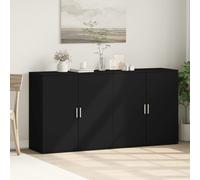 Sideboards 2 pcs Home Storage Display Cupboard Cabinet Buffet with Doors