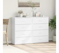 Sideboards 2 pcs Home Storage Display Cupboard Cabinet Buffet with Drawers