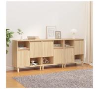 Sideboards 3 pcs Sonoma Oak 60x35x70 cm Engineered Wood