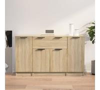 Sideboards 3 pcs Sonoma Oak Engineered Wood