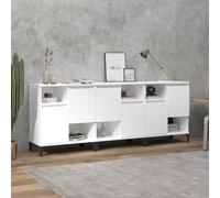 Sideboards 3 pcs White 60x35x70 cm Engineered Wood Berkfield Home White One Size