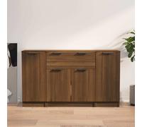 Sideboards Brown Oak Engineered Wood 3 pieces