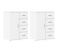 Sideboards Cupboard Storage Cabinet Highboard 2 pcs Engineered Wood vidaXL