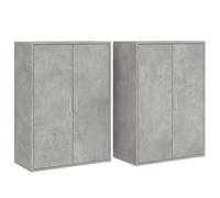 Sideboards Cupboard Storage Cabinet Highboard 2 pcs Engineered Wood vidaXL