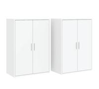 Sideboards Cupboard Storage Cabinet Highboard 2 pcs Engineered Wood vidaXL