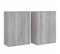 Sideboards Cupboard Storage Cabinet Highboard 2 pcs Engineered Wood vidaXL