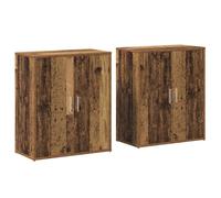 Sideboards Cupboard Storage Cabinet Highboard 2 pcs Engineered Wood vidaXL
