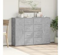 Sideboards Cupboard Storage Cabinet Highboard 2 pcs with Doors & Drawers Unit