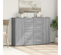 Sideboards Cupboard Storage Cabinet Highboard 2 pcs with Doors & Drawers Unit