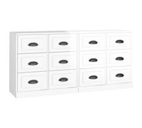 Sideboards Storage Cabinet Cupboard Highboard 2 pcs Engineered Wood vidaXL