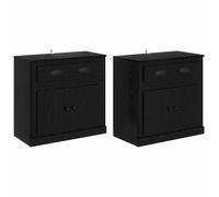 Sideboards Storage Cabinet Cupboard Highboard 2 pcs Engineered Wood vidaXL