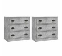 Sideboards Storage Cabinet Cupboard Highboard 2 pcs Engineered Wood vidaXL