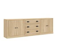 Sideboards Storage Cabinet Cupboard Highboard 3 pcs Engineered Wood vidaXL